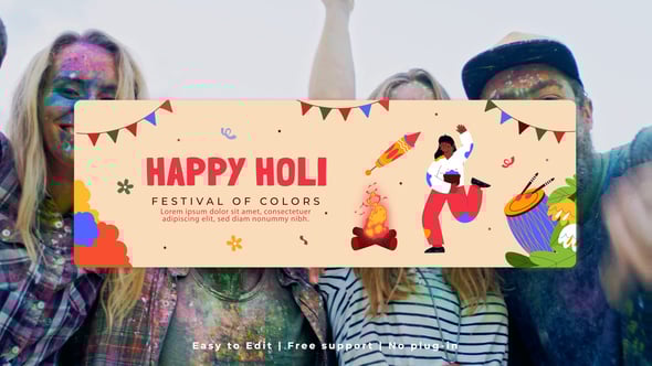 Videohive – Holi Horizontal Banner