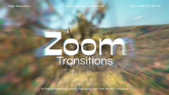 Videohive – Optical Zoom Transitions for After Effects