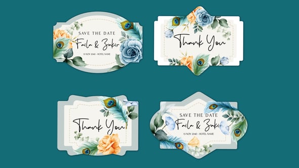 Videohive – Label Flower Titles