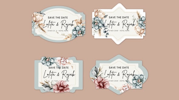Videohive – Label Flower Titles 61791565
