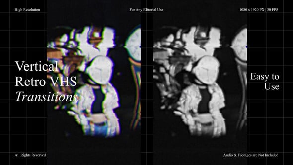 Videohive – Vertical Retro VHS Glitch Effects for After Effects