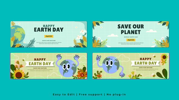 Videohive – Earth Day Horizontal Banner