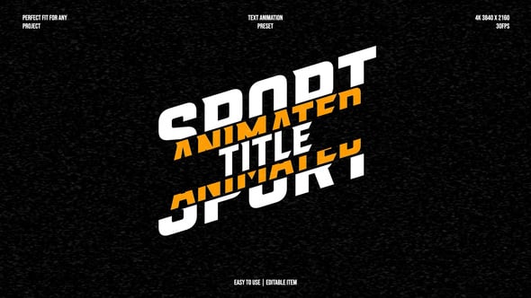 Videohive – Sport Animation Title