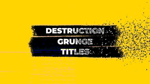 Videohive – Destruction Grunge Titles