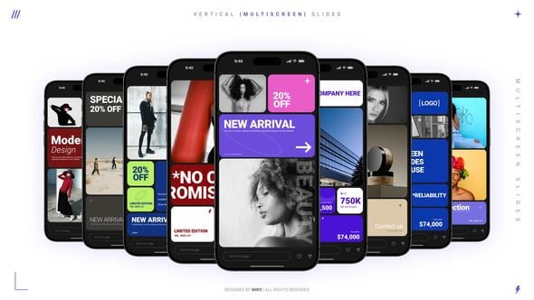 Videohive – Vertical Multiscreen Slides