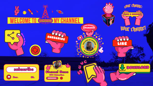 Videohive – Youtube Assets Vector