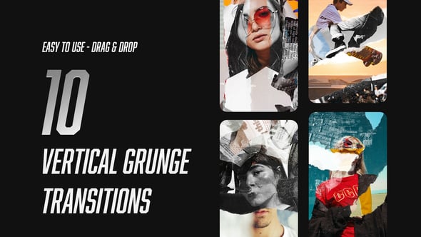 Videohive – Vertical Grunge Transitions