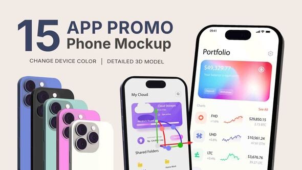 Videohive – App Promo Phone Mockup