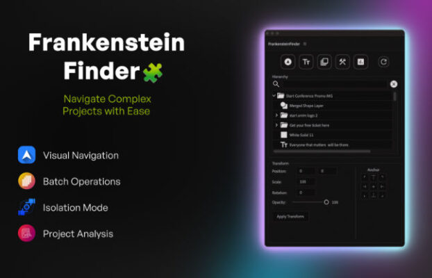 Aescripts Frankenstein Finder v1 Free Download