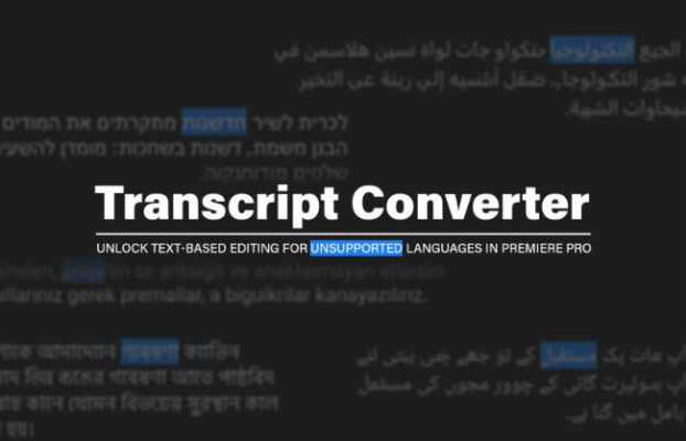 Aescripts Transcript Converter v2.5.0