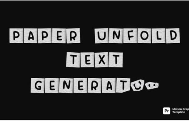 Videohive Paper Cut Text Generator MOGRT