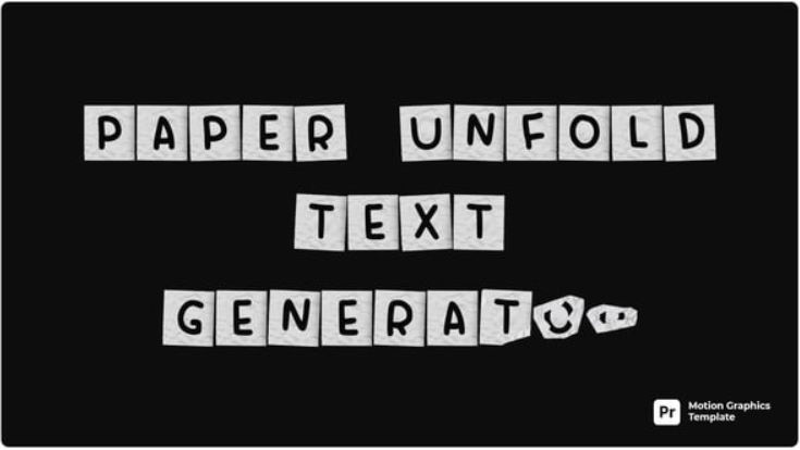 Videohive Paper Cut Text Generator MOGRT