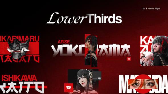 Videohive – Lower Thirds – Anime Style