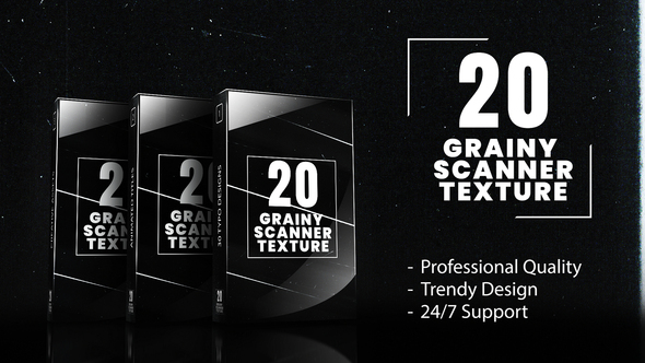 VideoHive 20 Grainy Scanner Backgrounds – Dirty Textures & Scratched Overlay Pack For FCPX