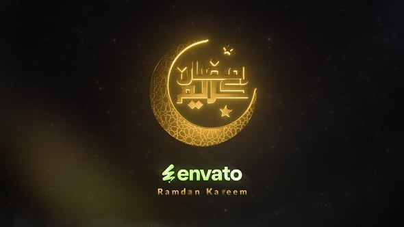 Videohive 3D Gold Ramadan Opener