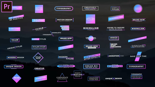 VideoHive 50 Colorful Titles