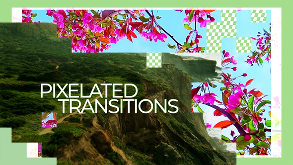 VideoHive Abstract Pixel 8-bit Transitions | Davinci Resolve Macros
