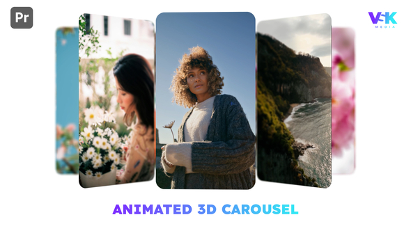 VideoHive Animated 3D Carousel | Premiere Pro