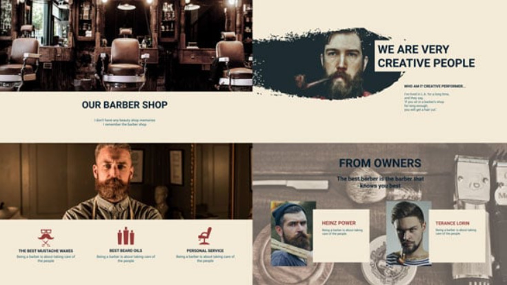 Videohive Barber Shop Presentation