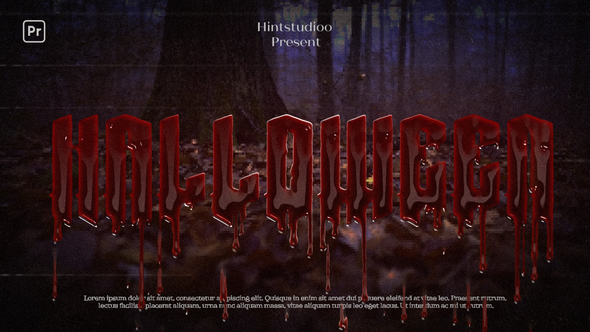 VideoHive Blood Text Animation