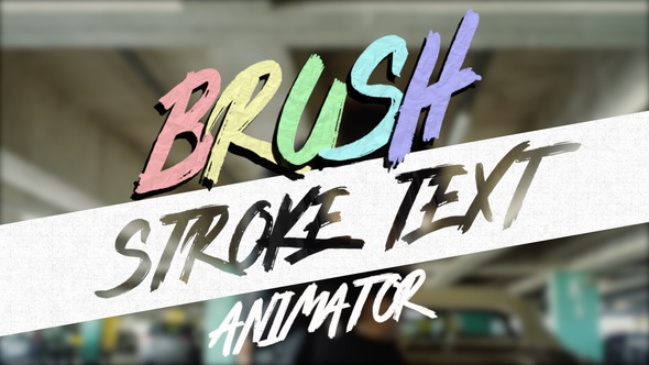 VideoHive Brush Stroke Text Animator