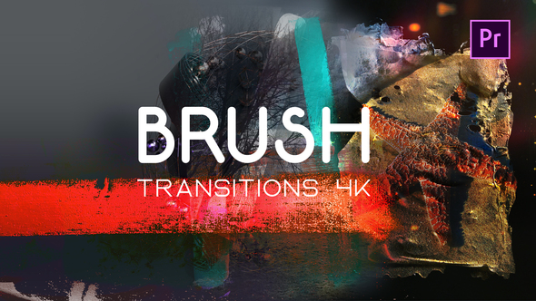 VideoHive Brush Transitions 4K
