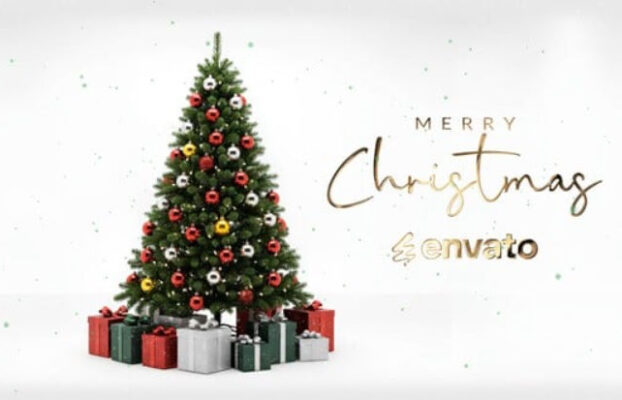 Videohive Christmas Gold Logo MOGRT
