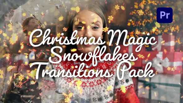 VideoHive Christmas Magic Snowflakes Transitions Pack