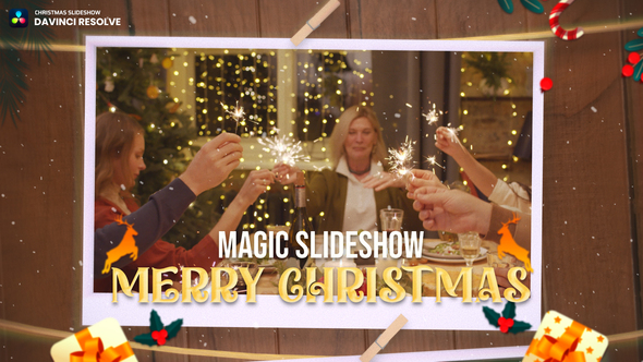 VideoHive Christmas Slideshow Photo Wall