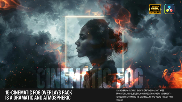VideoHive Cinematic Fog Overlays Pack – Realistic Mist & Atmospheric Film FX For DR