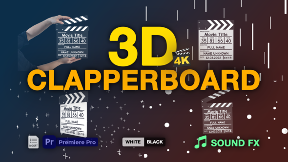 VideoHive Clapperboard 3D | PP