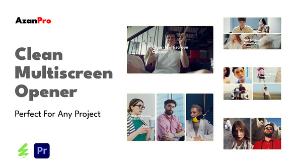 VideoHive Clean Multiscreen Opener | MOGRT