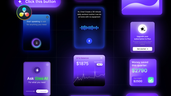 VideoHive Crea – Saas Widgets for DaVinci Resolve