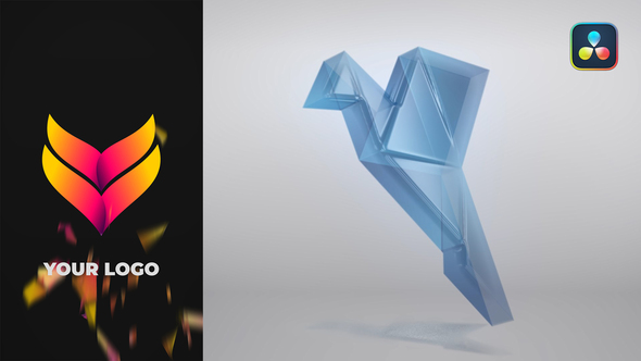 VideoHive Crystal Shatter Logo for DaVinci Resolve