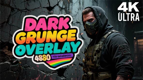 VideoHive Dark Grunge Wall Textures Overlay Pack For FCPX