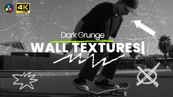 VideoHive Dark Grunge Wall Textures Overlays Pack For DR
