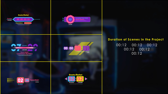 VideoHive Digital Countdown Numbers and Timer Toolkit