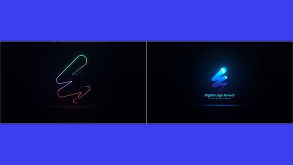 VideoHive Digital Neon Logo Reveal