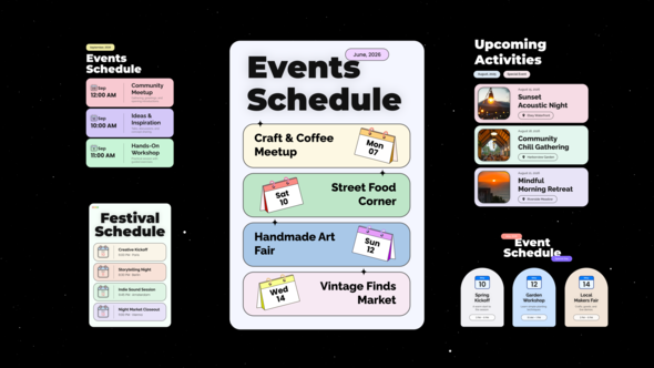 VideoHive Events List