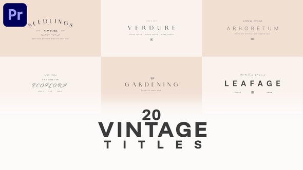 VideoHive Floral Garden Title Set