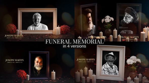 VideoHive Funeral Memorial Slideshow – In Loving Memory Tribute Video MOGRT