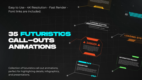 VideoHive Futuristic Call-Outs for Premiere Pro