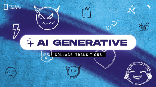 VideoHive Generative Collage Transitions | Vertical | Premiere Pro
