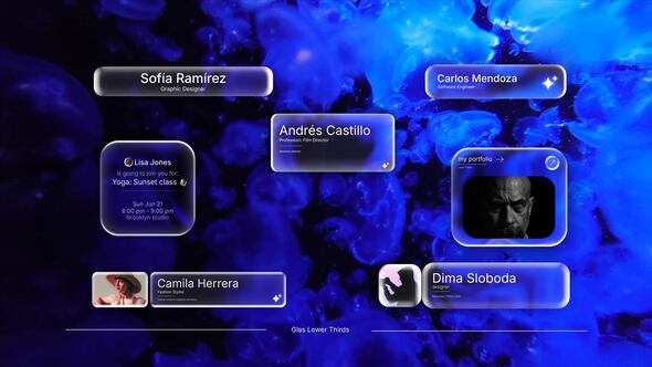 VideoHive Glass Lower Thirds