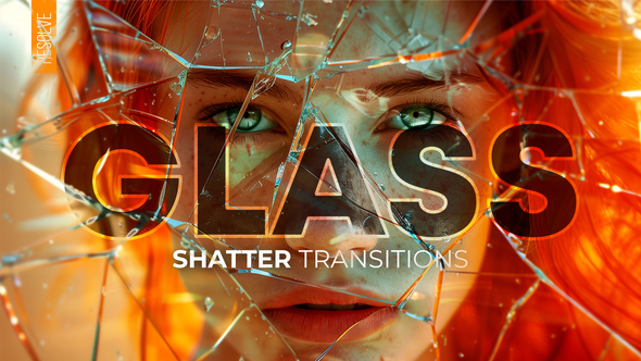 VideoHive Glass Shatter Transitions