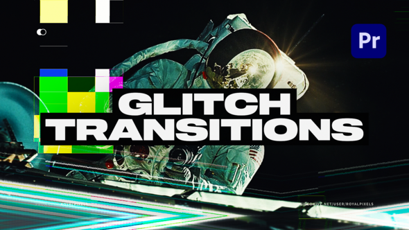 VideoHive Glitch Transitions for Premiere Pro – Digital Edition