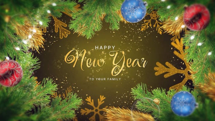 Videohive Golden New Year Wishes For After Effects