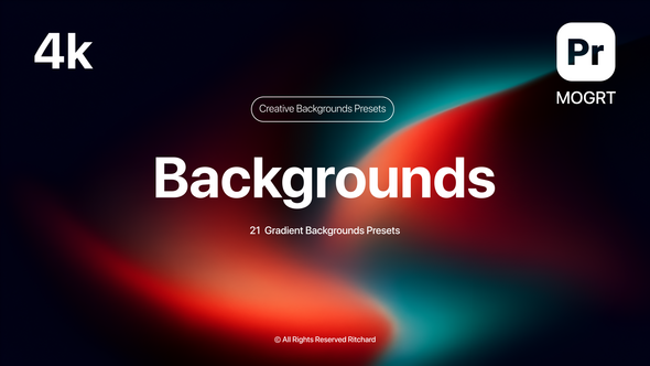 VideoHive Gradient Backgrounds | MOGRT