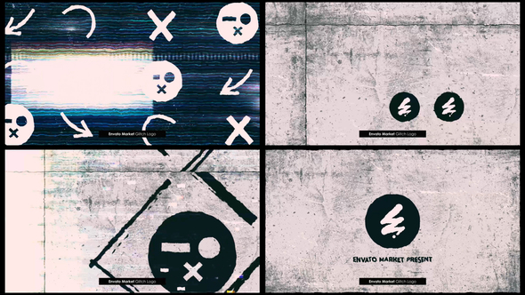 VideoHive Grunge Glitch Logo Opener | Digital Intro