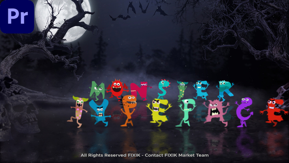 VideoHive Halloween Monster Typeface | MOGRT